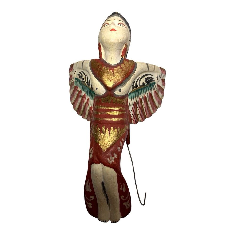Dewi Sri Rice Goddess Mobile flying hanging Spirit chaser Bali Folk art 5”